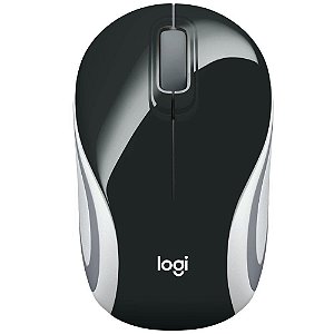 Mouse mini sem fio receptor nano m187 preto logitech