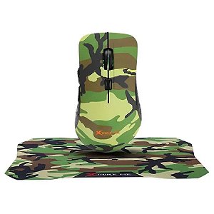 Kit mouse e mousepad xtrike me 287x244mm gmp-505