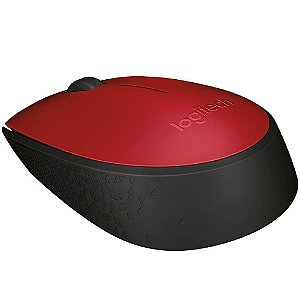 Mouse sem fio receptor nano m170 vermelho logitech