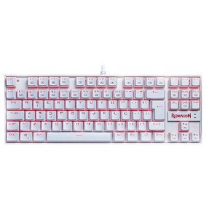 Teclado Mecanico Kumara Single Color Branco Switch Azul