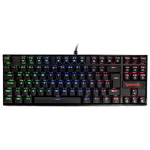 Teclado Mecanico Kumara Preto Rgb Switch Azul