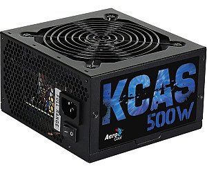 Fonte ATX KCAS 500W 80 Plus Bronze PFC Ativo AEROCOOL