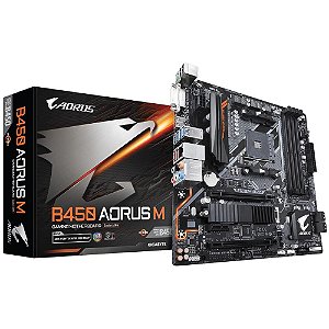 Placa Mae Gigabyte B450 Aorus M Amd Am4 Ddr4 Matx