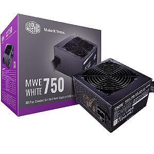 Fonte Cooler Master Mwe 750w 80 Plus - Mpe-7501-acaaw-br