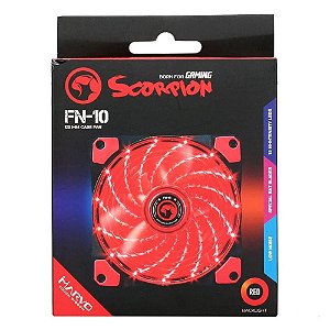 Fan 120x120x25mm Scorpion Marvo Led Red Fn-10 Rd