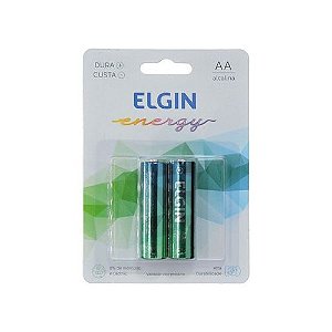 Pilha Alcalina Elgin Aa- Lr6 (Blister C/2)