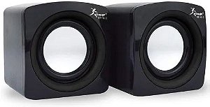 Caixa de Som Knup USB 2.0 3W RMS Mini Preto KP-612