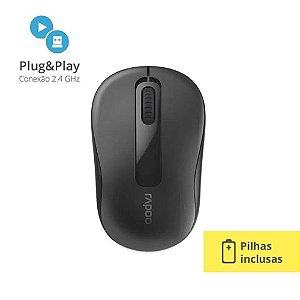 Mouse Rapoo 2.4 Ghz Black Ra007