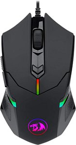 MOUSE GAMER COM FIO CENTROPHORUS 2 RGB PRETO REDRAGON M601-RGB
