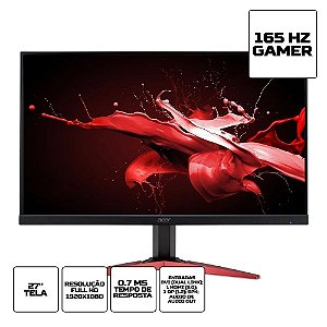 Monitor Gamer Acer KG271 PBMIPX 27” LED Full HD - HDMI 75Hz 1ms