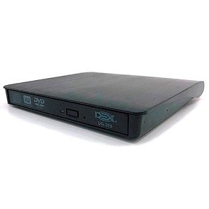 Gravador Dvd Externo Dex Dg-300 Slim Usb 3.0 Preto