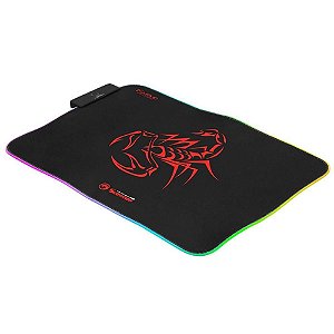 MOUSEPAD GAMER REDRAGON SCORPION MARVO RGB 300X230X3MM-MG08
