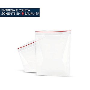 Saco Plástico Zip c/100 unidades