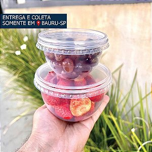 Pote Plástico Bowl com Tampa c/20 unidades