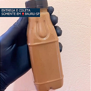 Garrafa PET Quadrada com tampa rosca 300ml c/100 unidades