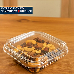 Embalagem Plástica Quadrada F731 c/lacre 300ml