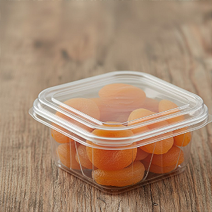 Embalagem Plástica Quadrada F732 350ml c/lacre