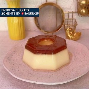 Embalagem Forneável Pudim 250ml com Tampa c/8 unidades