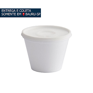 Pote em Isopor com tampa 355ml c/20 unidades