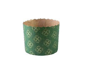 Forma de Panetone 100g Verde c/12