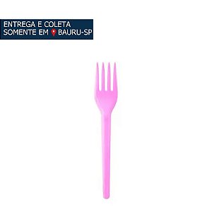 Garfo para Sobremesa Rosa c/50 unidades