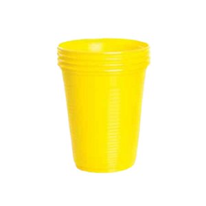 Copo Plástico 200ml Amarelo c/50un