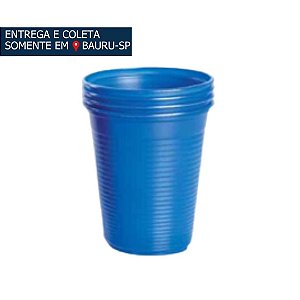 Copo Plástico 200ml Azul Escuro c/50 unidades