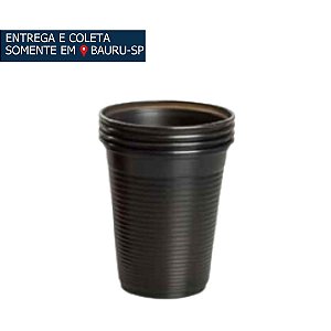 Copo Plástico 200ml Preto c/50 unidades