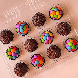 Embalagem Plástica para 12 Doces GA19