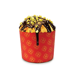 Forma de Panetone 100g Vermelho c/12 unidades