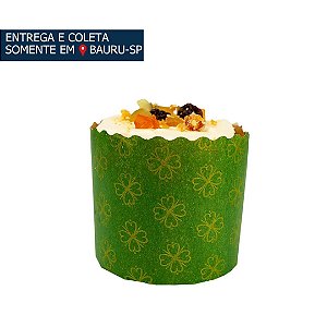 Forma de Panetone 500g Verde c/12 unidades