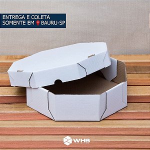 Caixa em Papelão Bolo Oitavada Alta