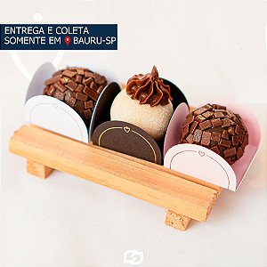 Caixeta para Doces 35mm c/50 unidades - Linhas Douradas