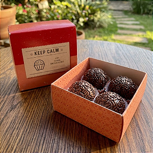 Caixa 4 doces com tampa c/10 unidades