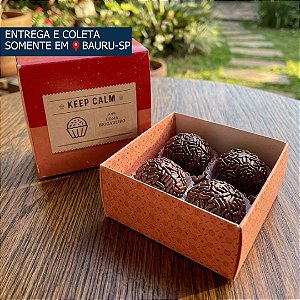 Caixa 4 doces com tampa c/10 unidades