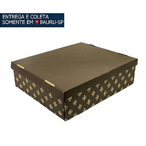 Caixa em Papelão para Bolo - N 04 Marrom Fiori