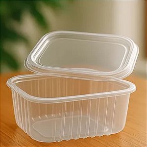 Pote Retangular 150ml com Tampa c/20 unidades PRAFESTA