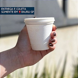 Copo Isopor 118ml com tampa plástica c/100 unidades