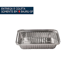 Bandeja em Alumínio c/tampa papel 700ml c/100 unidades - DARNEL