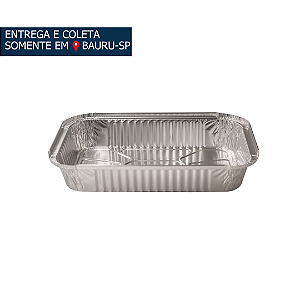 Bandeja em Alumínio c/tampa papel 1150ml c/100 unidades - DARNEL