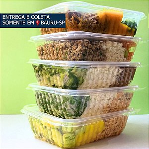 Pote Retangular 500ml c/Tampa c/144unidades PRAFESTA