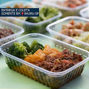 Pote Retangular 500ml c/Tampa c/144unidades PRAFESTA