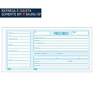 Talão Recibo Comercial COM Canhoto c/50 folhas