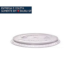 Tampa Reta com furo p/copo 440ml e 550ml PP c/1000 unidades - RIOPLASTIC