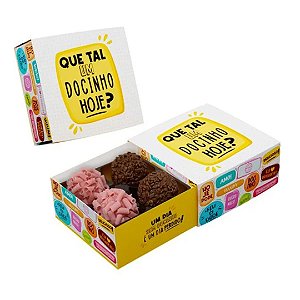 Caixa 4 doces c/10 unidades - QUE TAL UM DOCINHO?