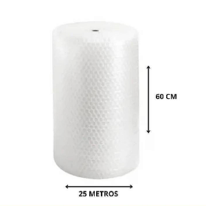 Bobina Plástico Bolha 60 x 25 metros