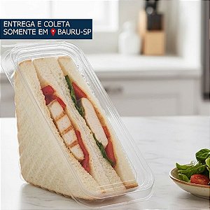 Embalagem Plástica Sanduíche G565 c/100 unidades