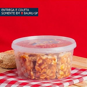 Pote Redondo Plástico 1000ml c/tampa lacre c/10 unidades