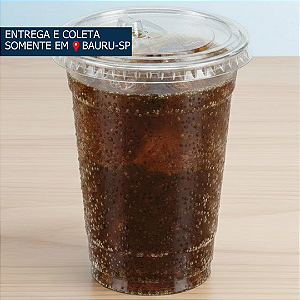 Copo PET Fibraform 400ml com tampa Spin c/50 unidades