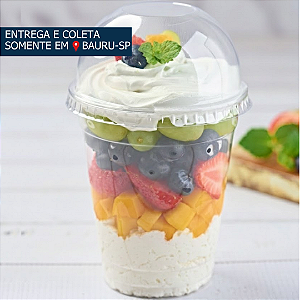 Copo PET Fibraform 400ml com tampa Bolha c/50 unidades